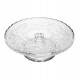 Prato Para Bolo com pé 29X6CM Daisy Cristal Ecológico 